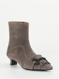Andrea Puccini – Stiefelette aus Veloursleder taupegrau