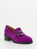 Andrea Puccini – Loafer aus Veloursleder violett