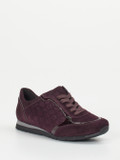Semler – Komfort-Sneaker aus Veloursleder brombeer