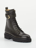 Truman's – Schnürboots aus Kalbleder in Dunkelgrün