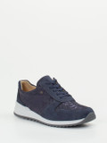 Finn Comfort – Schnürschuh aus Nubukleder Dunkelblau