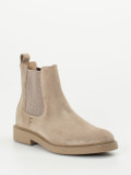 Ralph Harrison – Chelsea Boots aus Veloursleder sandbeige
