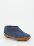 Glerups – Filzpantoffel aus Wollfilz in Jeansblau