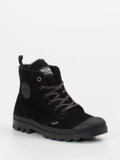 Palladium – Winterboots aus Nubukleder Schwarz