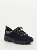 Semler – Komfort-Sneaker aus Veloursleder Dunkelblau
