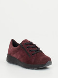 Solidus – Komfort-Sneaker aus Veloursleder bordeaux