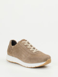 Semler – Sneaker aus Veloursleder in Sandbeige