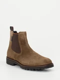 Floris van Bommel – Chelsea Boots aus Veloursleder sandbraun