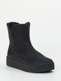 Werner – Stiefelette aus Nubukleder schwarz