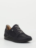 Finn Comfort – Komfort-Sneaker aus Stretchleder schwarz