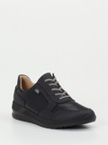 Finn Comfort - Schnürschuh aus Stretch in schwarz