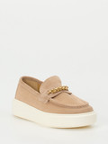 Henderson – Loafer aus Veloursleder Sandbeige