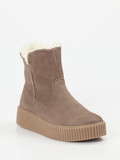 Werner – Stiefeletten aus Nubukleder in Taupe