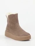 Werner - Stiefelette aus Nubukleder in beige