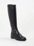 Andrea Puccini – Kniehohe Stiefel aus Kalbleder Schwarz