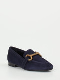 Konstantin Starke – Loafer aus Veloursleder Dunkelblau