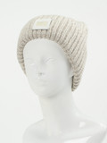 UGG – Strickmütze aus Textil in Hellbeige