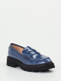 Konstantin Starke – Chunky Loafer aus Lackleder blau