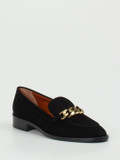 Mannori – Loafer aus Veloursleder Schwarz