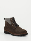 Sioux – Schnürboots aus Veloursleder dunkelbraun