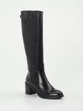 Andrea Puccini – Kniehohe Stiefel aus Kalbleder Schwarz