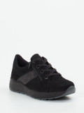 Solidus – Komfort-Sneaker aus Veloursleder schwarz