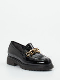 Gabor Comfort – Slipper aus Lackleder Schwarz