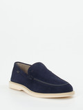Hogan – Loafer aus Veloursleder marineblau