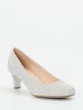 Gabor – Pumps aus Metallicleder in Silber