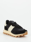 Tod's – Sneaker aus Veloursleder und Nylon schwarz