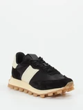 Tod's – Sneaker aus Veloursleder und Nylon schwarz
