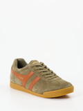 Gola – Retro-Sneaker aus Veloursleder Olivgrün