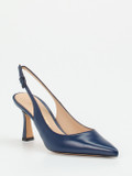 Konstantin Starke – Slingback-Pumps aus Lammleder Blau