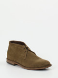 Pantanetti – Desert Boots aus Veloursleder olivbraun