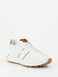 Hogan – Sneaker aus Kalbleder weiß cognac