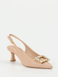Konstantin Starke – Slingback-Pumps aus Lammleder Beige