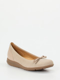 Gabor – Komfort-Ballerinas aus Veloursleder beige