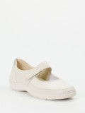 Waldläufer – Mary Jane aus Stretchleder in Cremeweiß