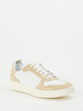Officine Creative – Sneaker aus Kalbleder Weiß-Beige