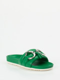 Kennel & Schmenger – Slides aus Lammleder Smaragdgrün