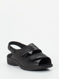 Solidus – Komfort-Sandale aus Kalbleder schwarz