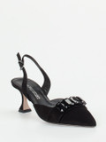 Kennel & Schmenger – Slingpumps aus Veloursleder schwarz