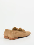 Sioux – Loafer aus Veloursleder in Sandbeige