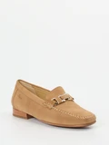 Sioux – Loafer aus Veloursleder in Sandbeige