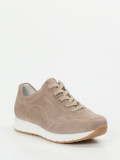 Semler – Komfort-Sneaker aus Stretchleder beige
