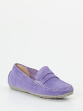 Sioux – Damen-Loafer aus Veloursleder Lavendel