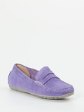 Sioux – Damen-Loafer aus Veloursleder Lavendel
