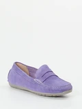 Sioux – Damen-Loafer aus Veloursleder Lavendel
