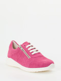 Solidus – Komfort-Sneaker aus Veloursleder pink