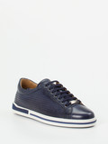 Galizio Torresi – Sneaker aus Glattleder Dunkelblau